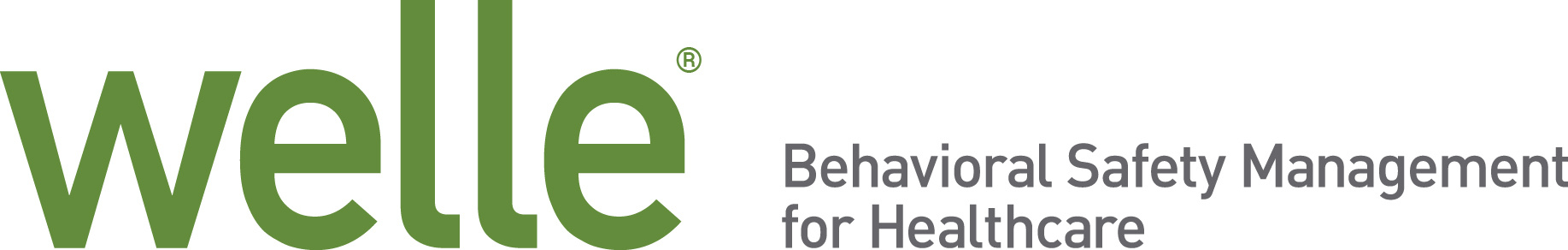 Welle logo in green with tagline